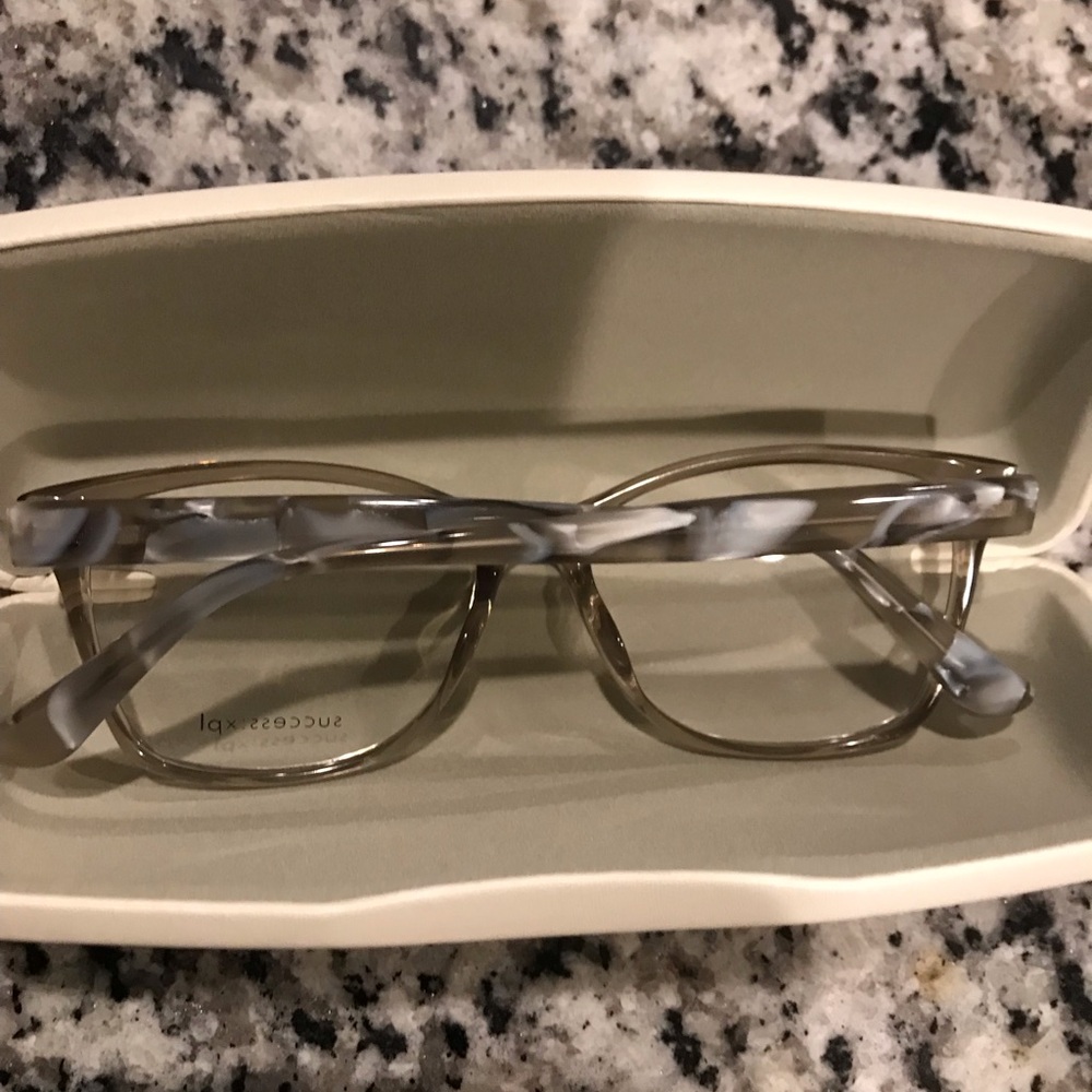 Stylish Gray and Silver Glasses
